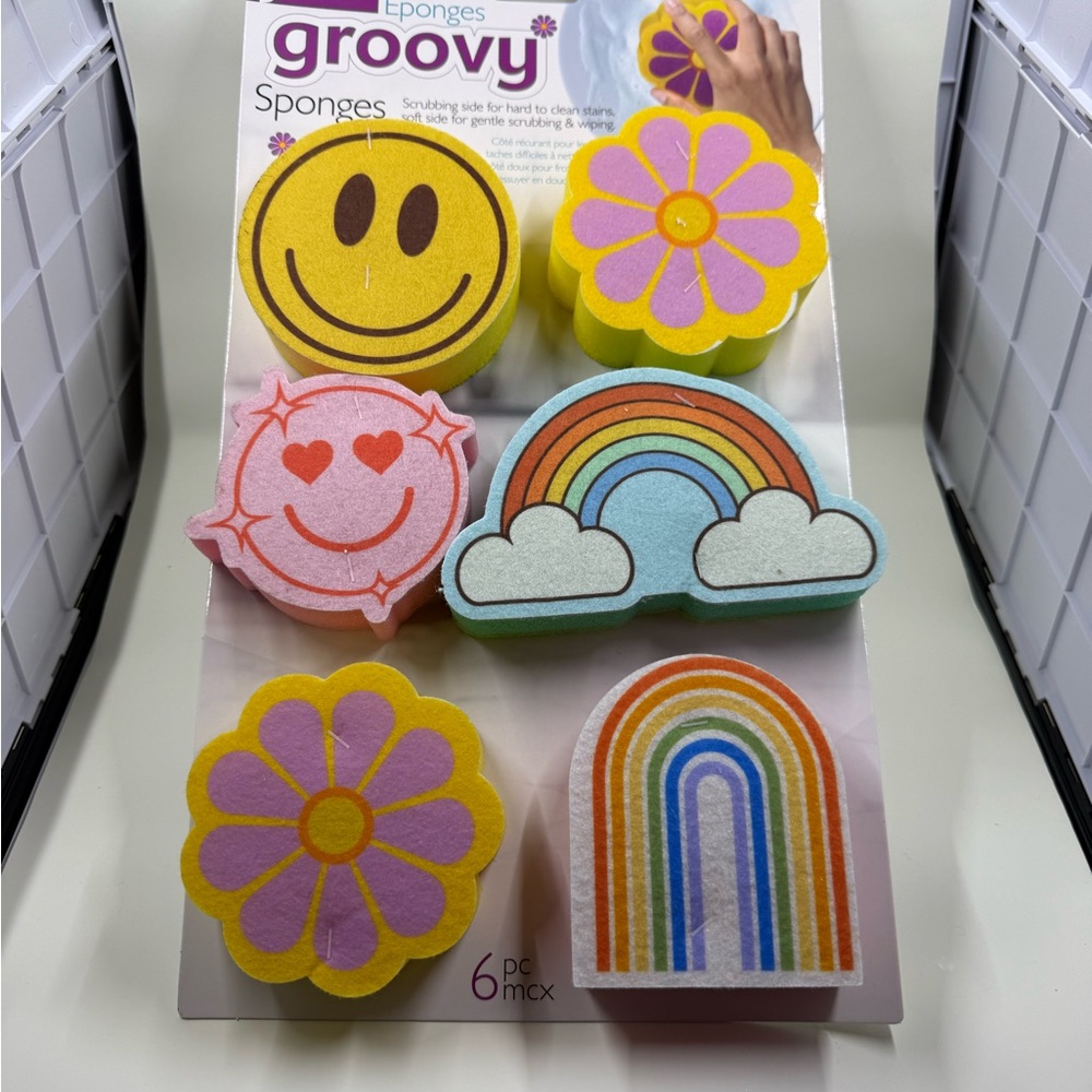 Joie Groovy Sponges Set - Yellow, Pink, Blue